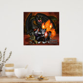 クリムゾン国旗：ヴィランのポスター ポスター (キッチン)