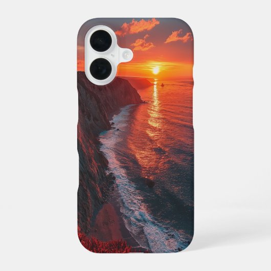 クリムゾン秋 iPhone 16ケース (裏面)