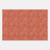 クリムゾン調和日本の:パターンラッピング紙 ラッピングペーパーシート (正面)