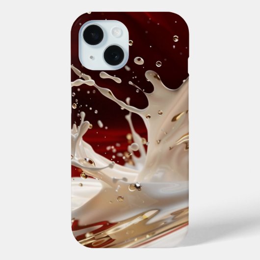 クリムゾン金ゴールドスプラッシュiPhoneケース Case-Mate iPhoneケース (裏面)