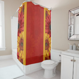 クリムゾン金ゴールド シャワーカーテン