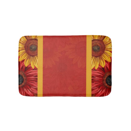 クリムゾン金ゴールド バスマット (正面)