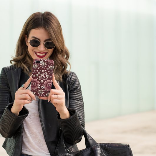 クリムゾン開花優雅 iPhoneケース