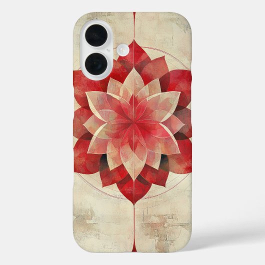 クリムゾン開花曼荼羅 Case-Mate iPhoneケース (裏面)