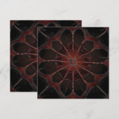 クリムゾン・ウェブ: レッドバッククモとのフラクタルダンス 招待状 (正面/裏面)