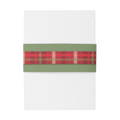 クリムゾン&エバーグリーン結婚クリスマス 招待状ベリーバンド (裏面例)