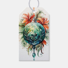 クリムゾン&エメラルドグリーム：融合レッド&グリーン ギフトタグ