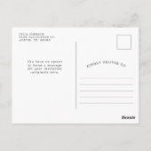 クリムゾン クラブ | 誕生日 クラブ ボイル ストライピッド ポストカード (裏面)