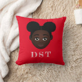 クリムゾン&クリームメッセージ装飾用クッション クッション (ブランケット)