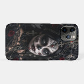 クリムゾン・ゴシック・カラベラ - ブラックローズ Case-Mate iPhoneケース (裏面(横))
