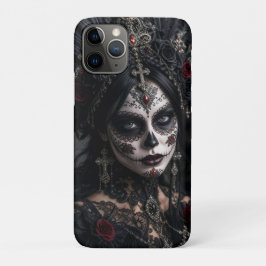 クリムゾン・ゴシック・カラベラ - ブラックローズ iPhone 11 PROケース