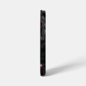 クリムゾン・ゴシック・カラベラ - ブラックローズ iPhoneケース (左側面)