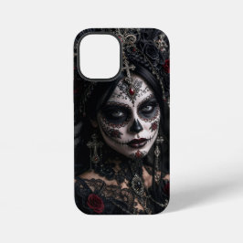 クリムゾン・ゴシック・カラベラ - ブラックローズ iPhone 12 MINIケース