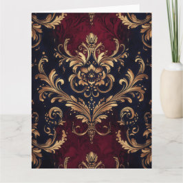 クリムゾン ゴールド バースデー カード