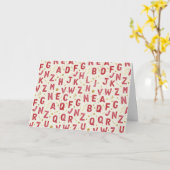 クリムゾン ジュビリー アーティザン アルファベット カード (黄色い花)