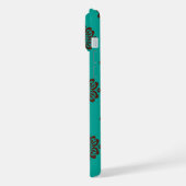 「クリムゾン・スクロはっきりしたール – エレガンス」 iPhoneケース (左側面)