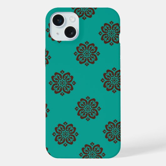 「クリムゾン・スクロはっきりしたール – エレガンス」 iPhoneケース (裏面)