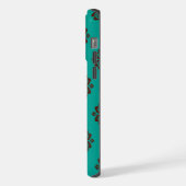 「クリムゾン・スクロはっきりしたール – エレガンス」 iPhoneケース (左側面)