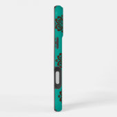 「クリムゾン・スクロはっきりしたール – エレガンス」 iPhoneケース (右側面)