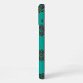 「クリムゾン・スクロはっきりしたール – エレガンス」 iPhoneケース (左側面)