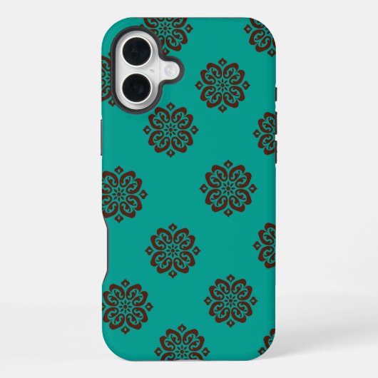 「クリムゾン・スクロはっきりしたール – エレガンス」 iPhoneケース (裏面)