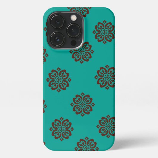 「クリムゾン・スクロはっきりしたール – エレガンス」 iPhoneケース (裏面)