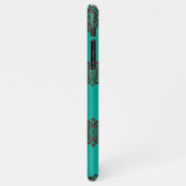 「クリムゾン・スクロはっきりしたール – エレガンス」 iPhoneケース (左側)