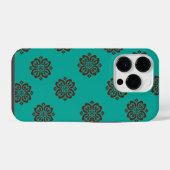 「クリムゾン・スクロはっきりしたール – エレガンス」 iPhoneケース (裏面横)