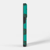 「クリムゾン・スクロはっきりしたール – エレガンス」 iPhoneケース (右側面)