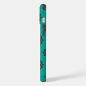 「クリムゾン・スクロはっきりしたール – エレガンス」 iPhoneケース (左側面)