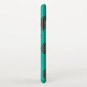 「クリムゾン・スクロはっきりしたール – エレガンス」 iPhoneケース (右側)