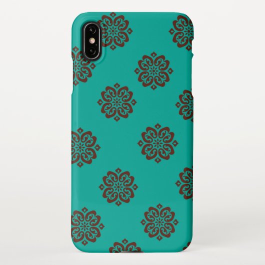 「クリムゾン・スクロはっきりしたール – エレガンス」 iPhoneケース (裏面)