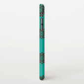 「クリムゾン・スクロはっきりしたール – エレガンス」 iPhoneケース (左側)