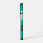 「クリムゾン・スクロはっきりしたール – エレガンス」 iPhoneケース (左側面)