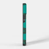 「クリムゾン・スクロはっきりしたール – エレガンス」 iPhoneケース (右側面)