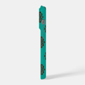 「クリムゾン・スクロはっきりしたール – エレガンス」 iPhoneケース (左側面)