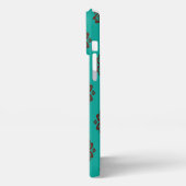 「クリムゾン・スクロはっきりしたール – エレガンス」 iPhoneケース (左側面)