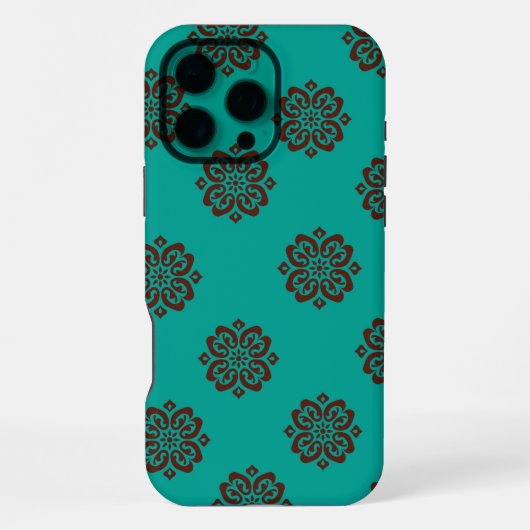 「クリムゾン・スクロはっきりしたール – エレガンス」 iPhoneケース (裏面)