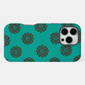 「クリムゾン・スクロはっきりしたール – エレガンス」 iPhoneケース (裏面横)