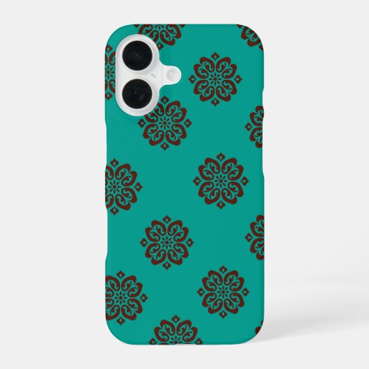 「クリムゾン・スクロはっきりしたール – エレガンス」 iPhone 16ケース (裏面)