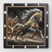 クリムゾン・チャリオット:シャドー・フューリー スクエア壁時計 (正面)