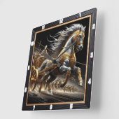 クリムゾン・チャリオット:シャドー・フューリー スクエア壁時計 (傾斜)