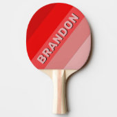 クリムゾン・フェはっきりしたッストライプのドと名前 卓球ラケット (裏面)