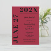 クリムゾン・ブラック卒業パーティー 招待状 (スタンド正面)