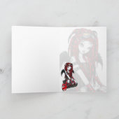 "クリムゾン"レッドタトゥーサイバーゴシックエンジェルカード カード (内部)