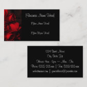 『クリムゾン・ローズ・ブーケ』 名刺 (正面/裏面)