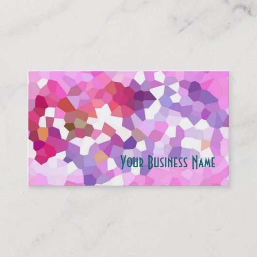クリムゾン，薄紫，ピンク抽象芸術名刺 名刺 (正面)