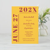 クリムゾン・金ゴールド卒業党 招待状 (スタンド正面)