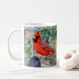 クリムゾン（鳥）ショウジョウコウカンチョウウッド コーヒーマグカップ