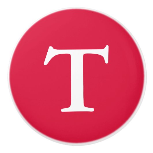 クリムッモノグラムのク セラミックノブ (正面)